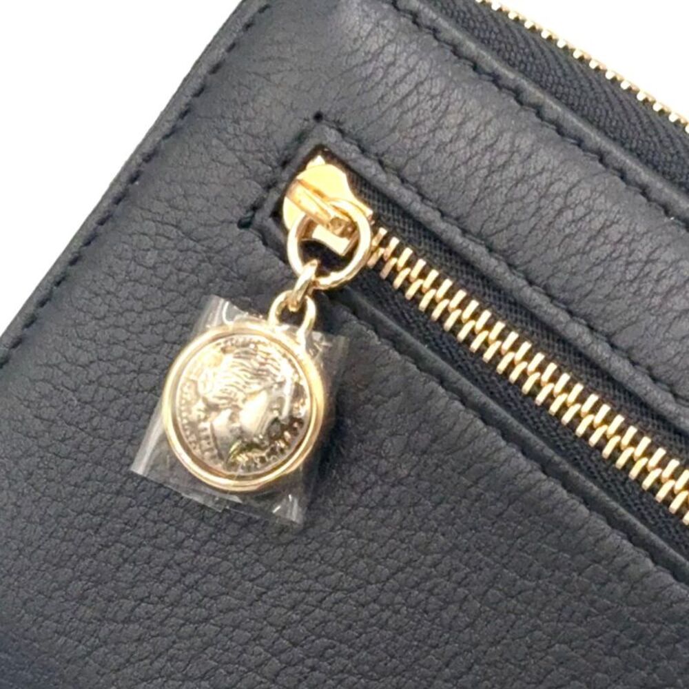 BVLGARI Leather Long Wallet Black Gold - Picture 9 of 10